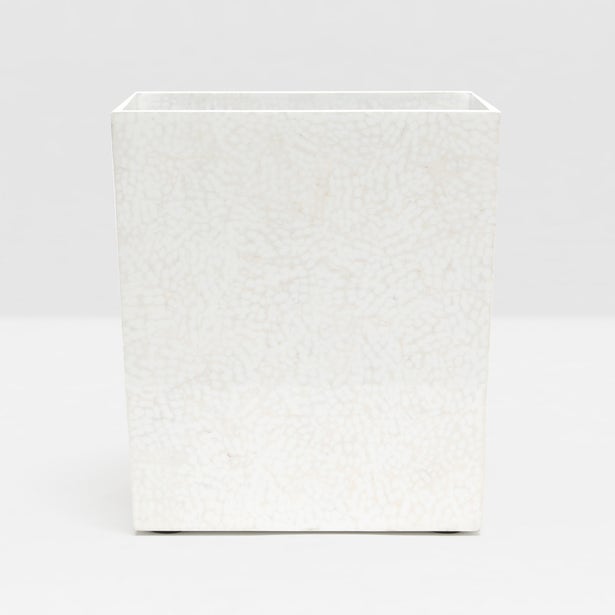 Callas Wastebasket in White Eggshell