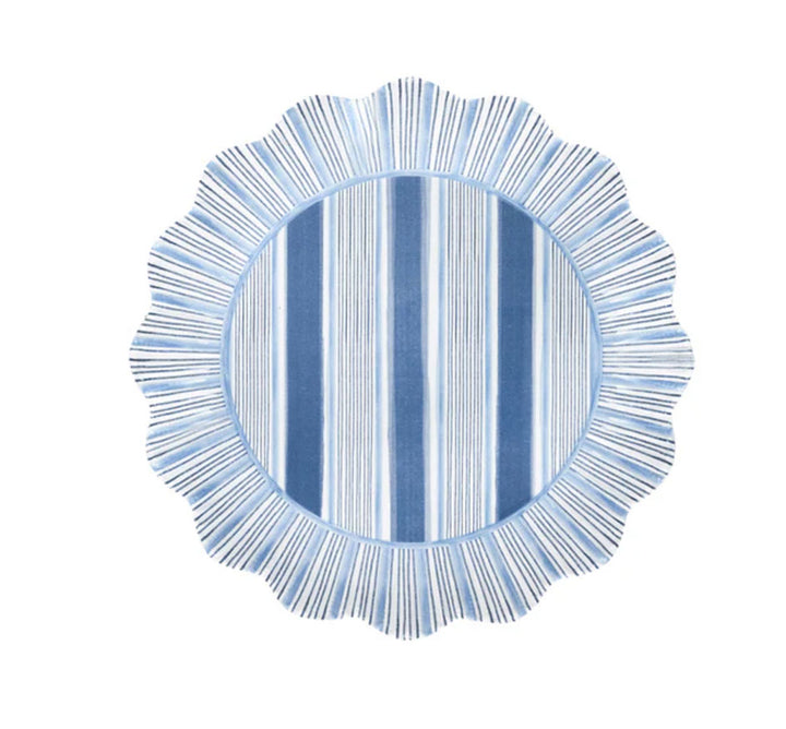 Cabana Stripe Melamine Dessert/Salad (2 colors)