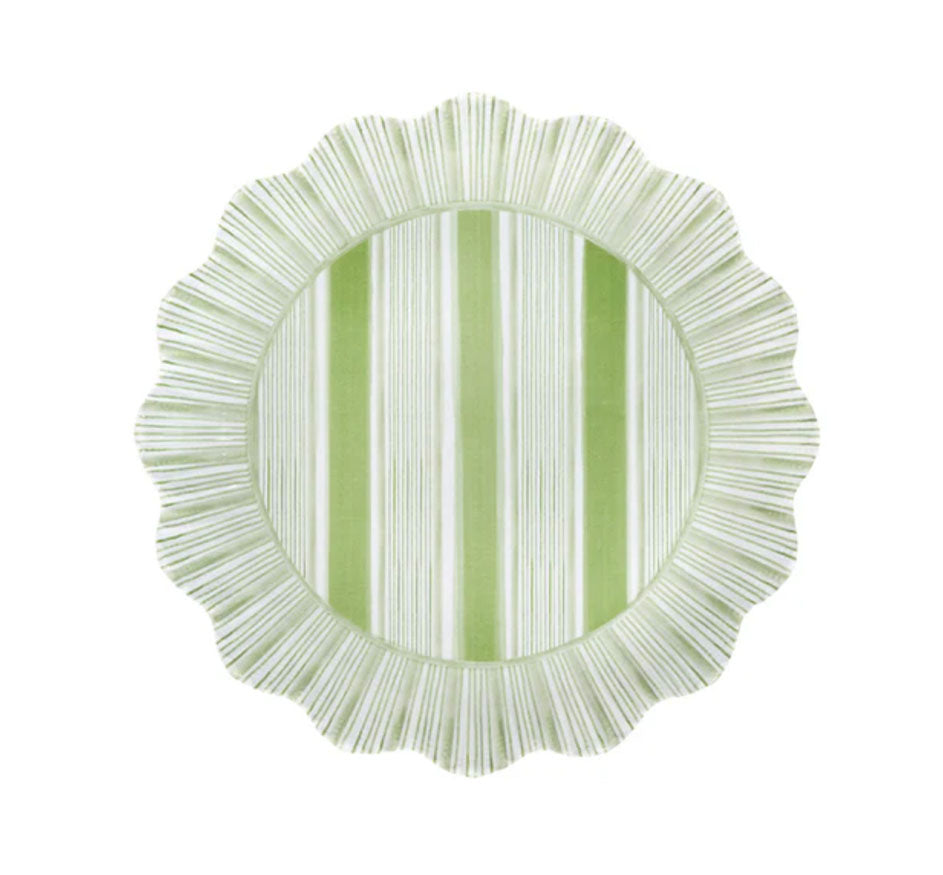 Cabana Stripe Melamine Dessert/Salad (2 colors)