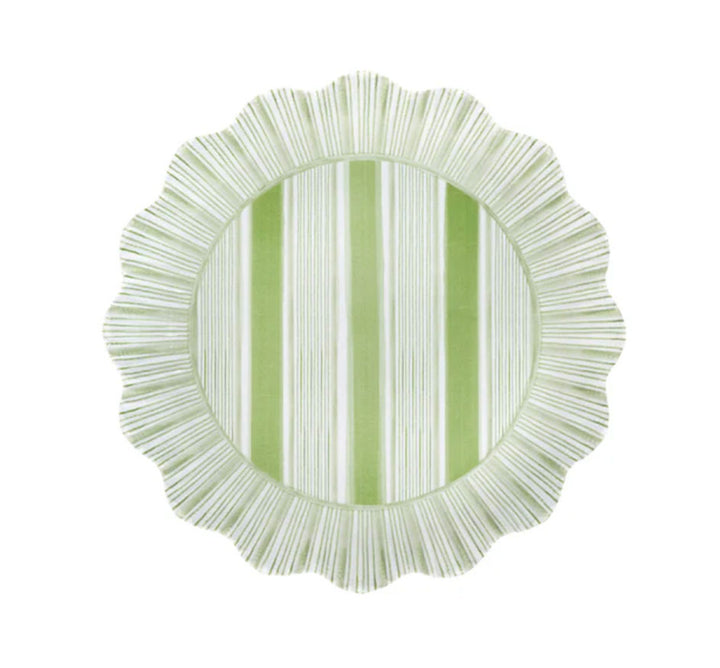 Cabana Stripe Melamine Dessert/Salad (2 colors)