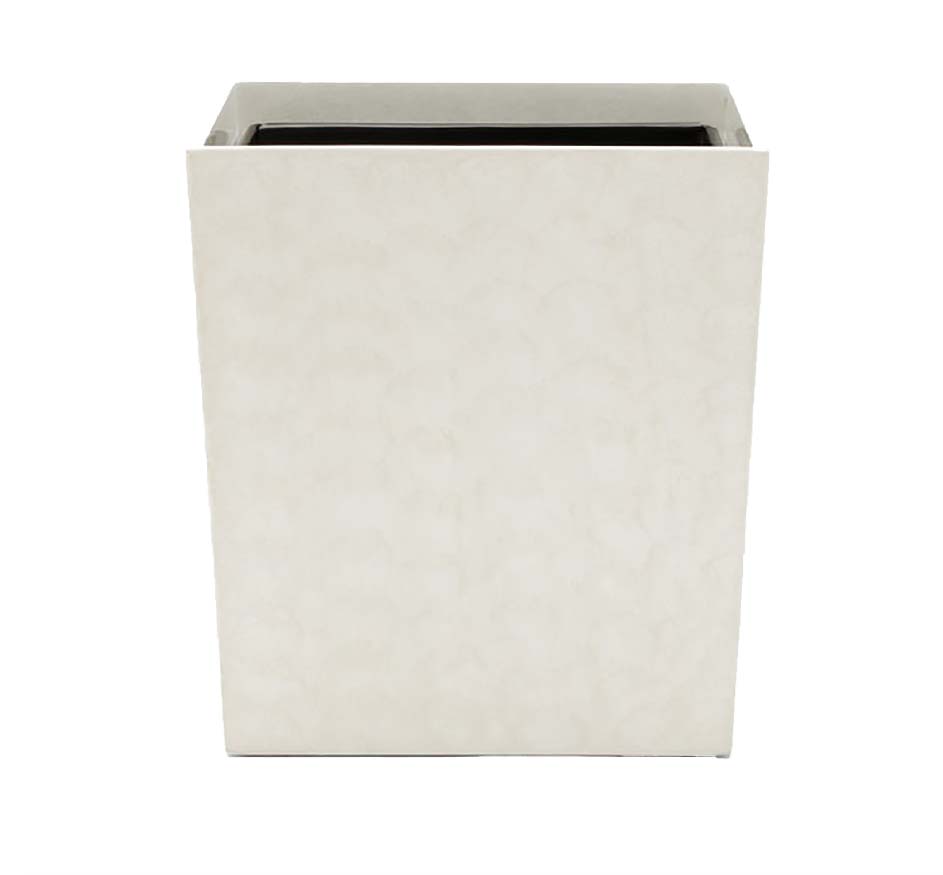Charlotte Wastebasket In White