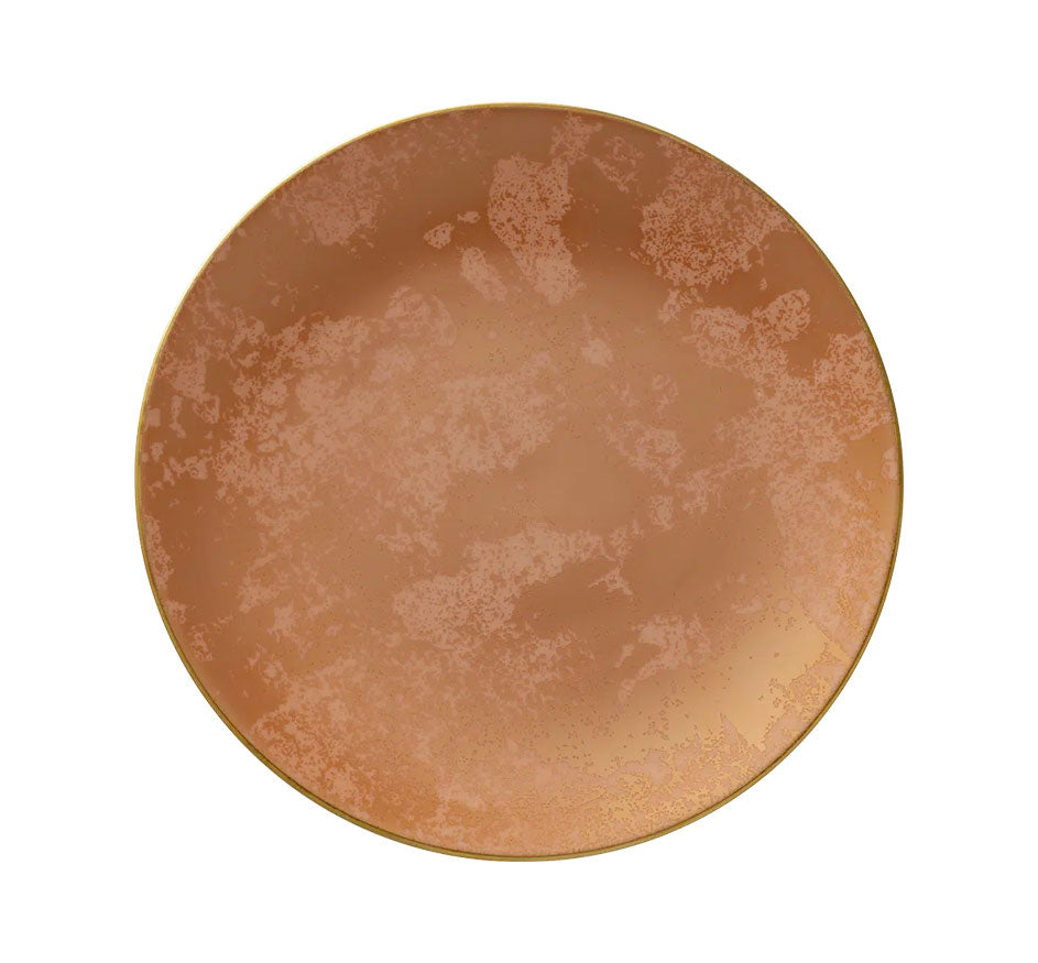 Crushed Velvet Salad Plate in Copper