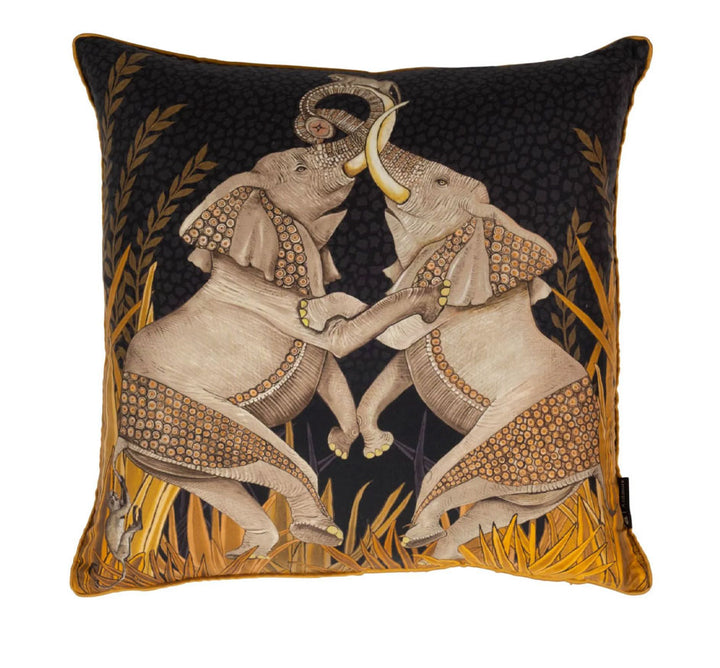 Dancing Elephants Pillow