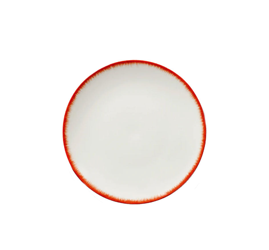 Dé Dinnerware Dessert/App Plate 6.7": Variation 2 B In Red