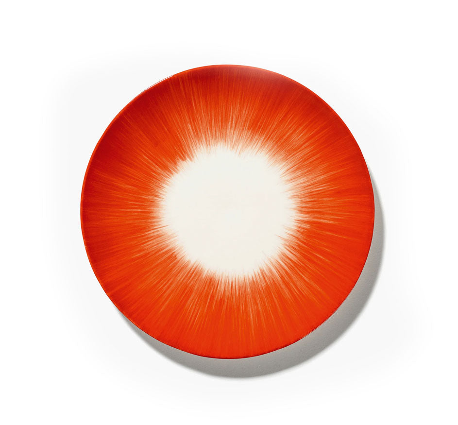 Dé Dinnerware Dessert/App Plate 6.7": Variation 5 E In Red