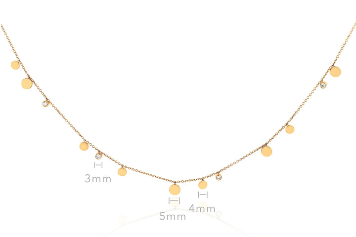 Confetti Chain 14KY Gold and Diamond