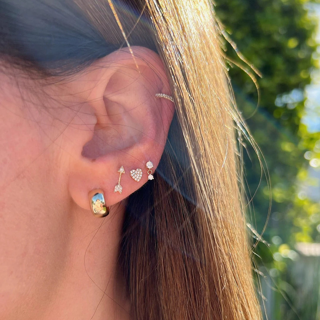 Bubble Huggie 14KY Gold