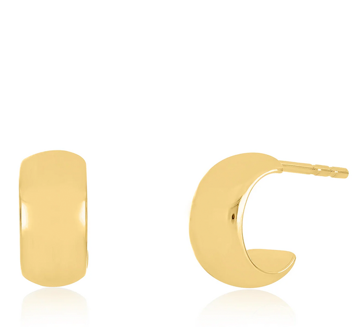 Bubble Huggie 14KY Gold