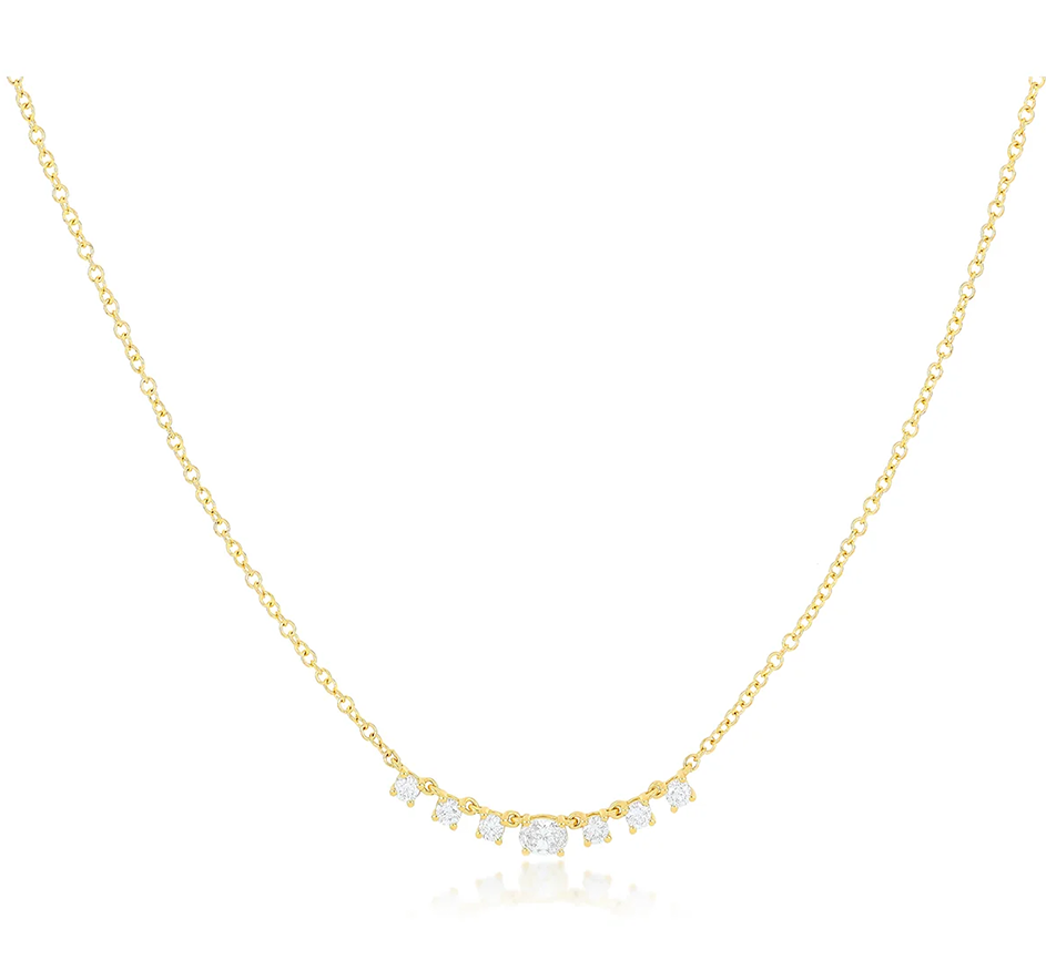 Carrie Necklace Diamond 14K