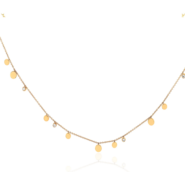 Confetti Chain 14KY Gold and Diamond