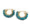 Diddi Beaded Hoop Earrings (5 Colors)