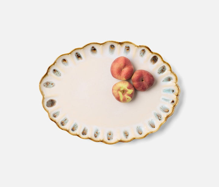 Amoria Stoneware Oval Serving Platter