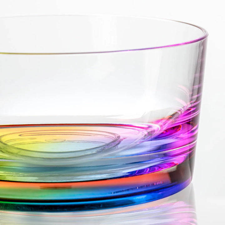 Teardrop  Rainbow Acrylic Salad Bowl
