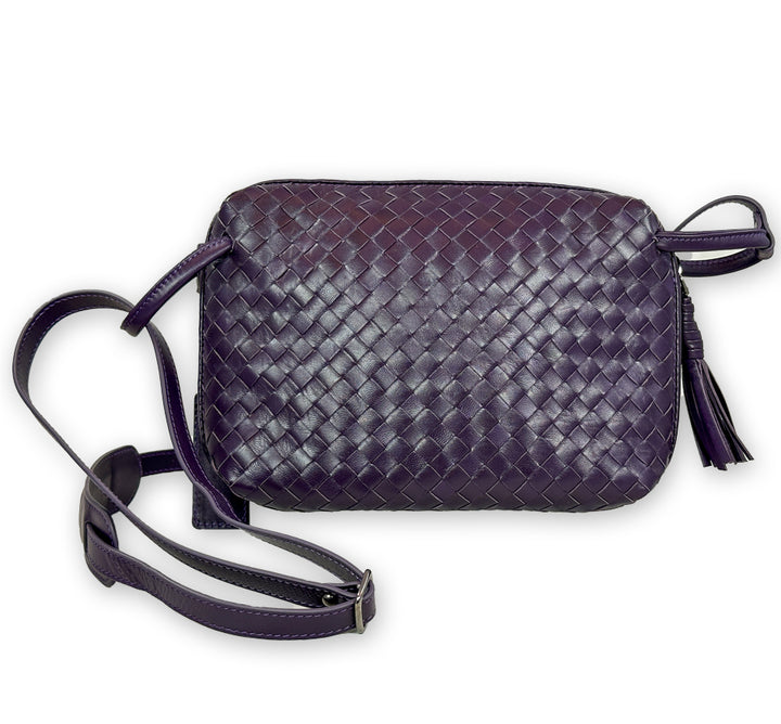 Curved Adjustable Strap Bag Small In Purple