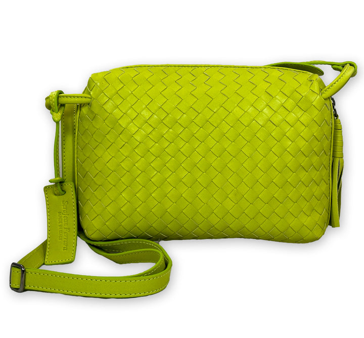 Curved Adjustable Strap Bag Small In Lime