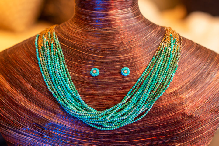 Golden Dolores Turquoise Necklace