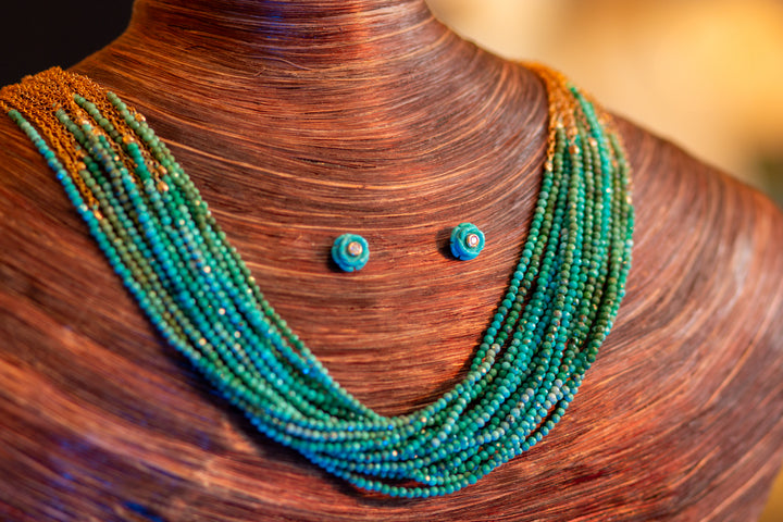 Golden Dolores Turquoise Necklace