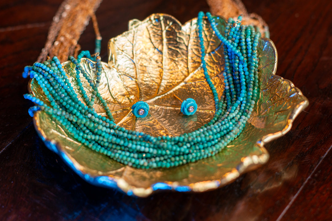 Golden Dolores Turquoise Necklace