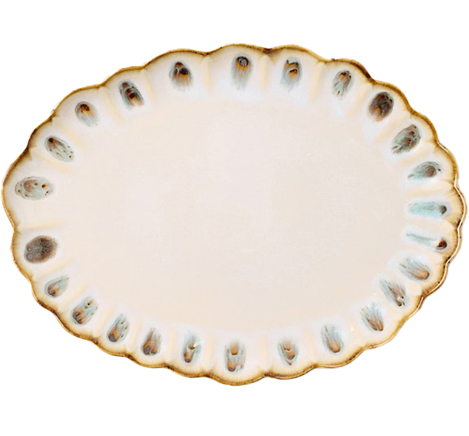 Amoria Stoneware Oval Serving Platter