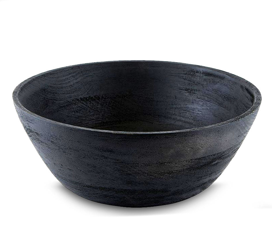 Black Savanna Textured Salad Bowl