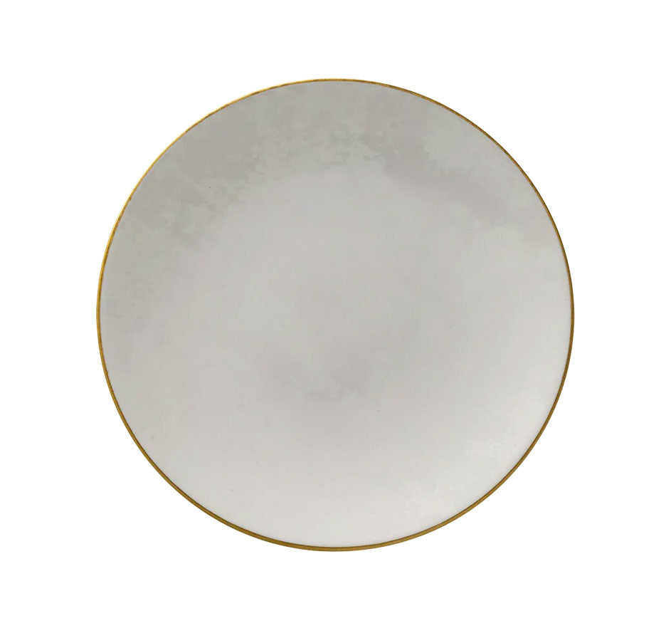 Crushed Velvet Salad Plate in Pearl