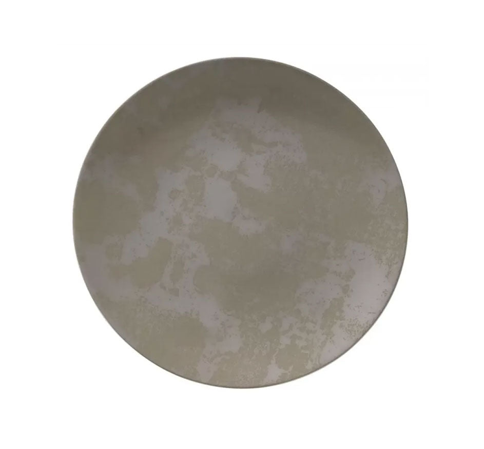Crushed Velvet Plate in Grey