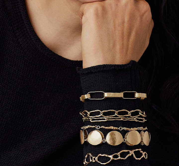 Greco Bronze Link Chain Bracelet
