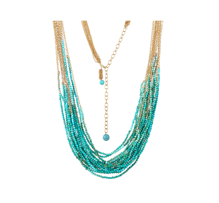 Golden Dolores Turquoise Necklace