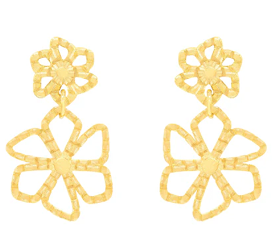 Izara Connected Flower Earrings