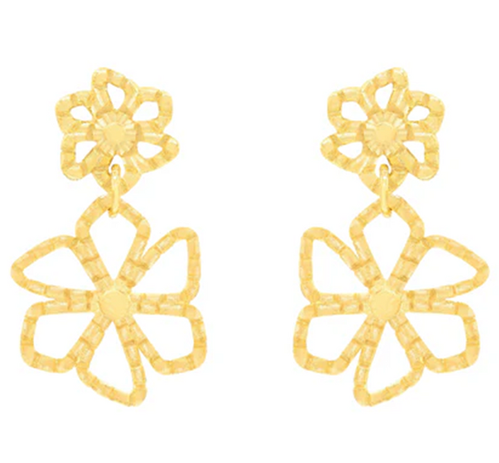 Izara Connected Flower Earrings