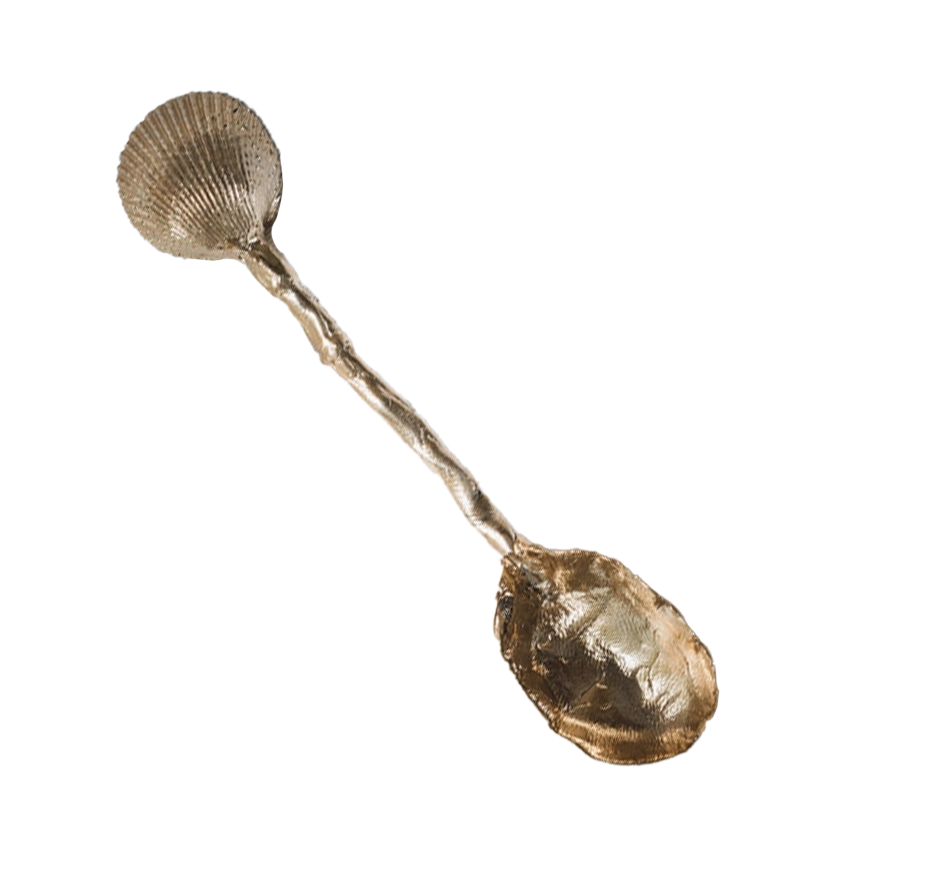 Shell Spoon In Brass