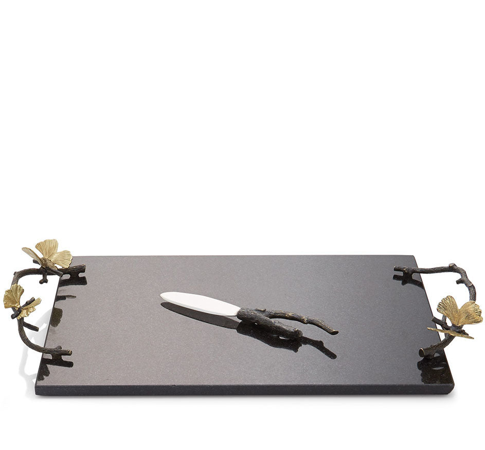 Ginko Butterfly Marble Cheese Board