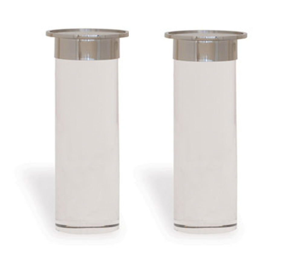 Addison Candle Holders in Nickel (Set of 2)