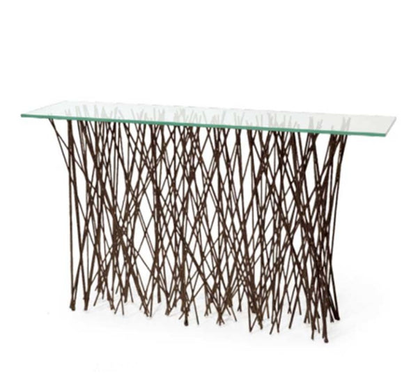 Metal Twig Console Table