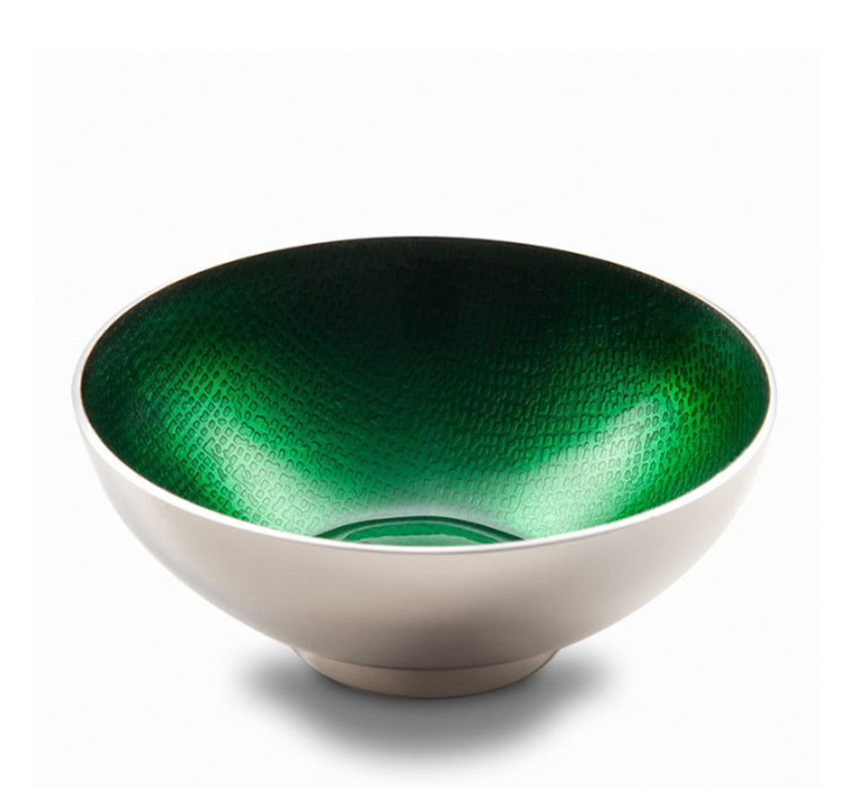 Symphony Round Bowl in Emerald Green