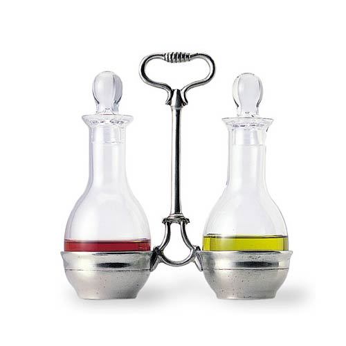 Pewter and Glass Osteria Set