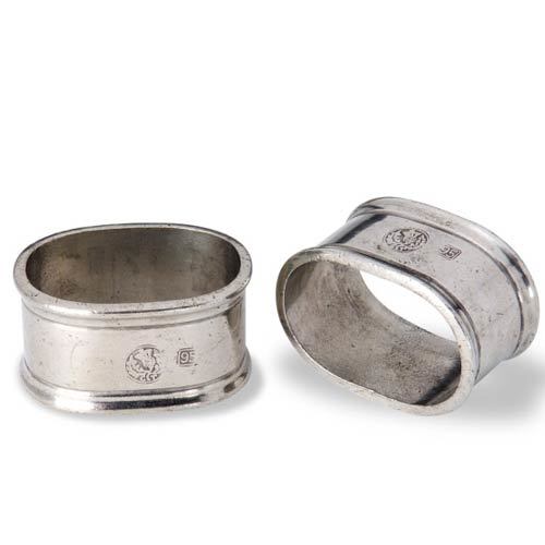 Pewter Oval Napkin Rings