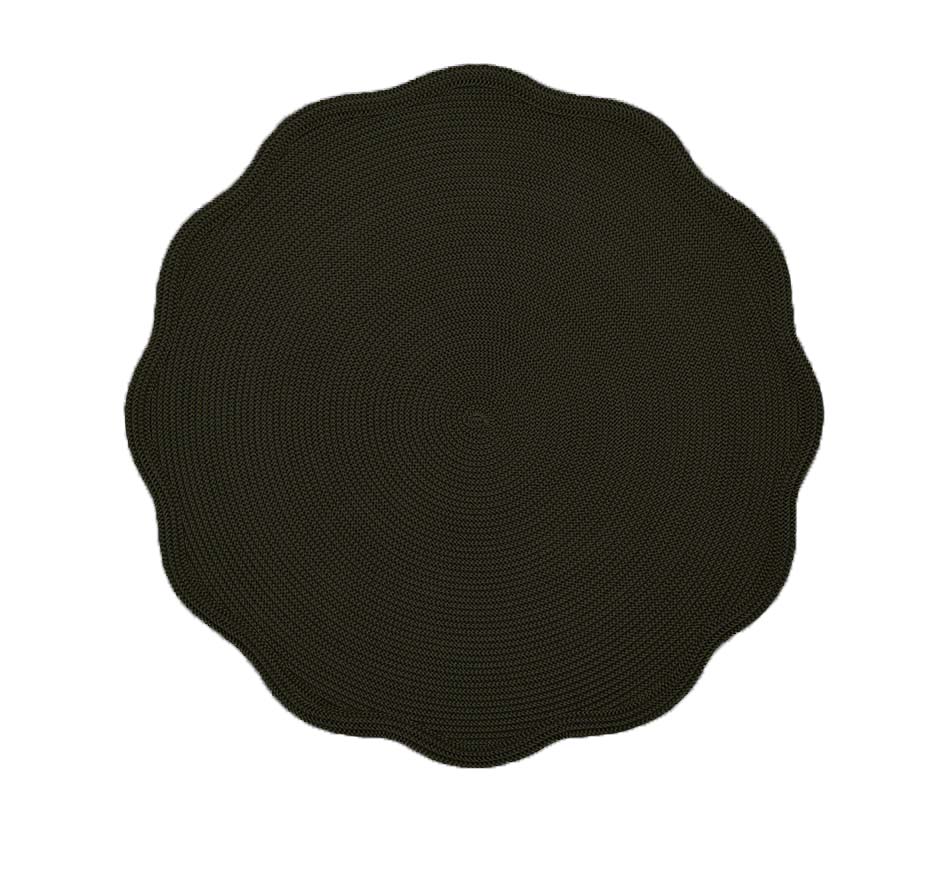 Round Scallop Placemat (Sold in a set of 4 and available in 6 colors )