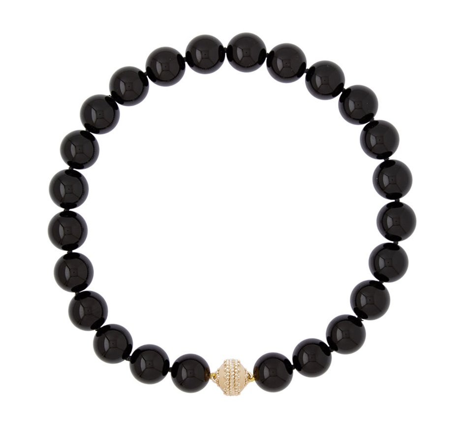Victoire Black Onyx 16mm Necklace