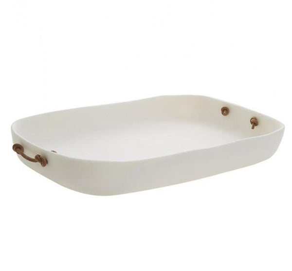 Extra Large Tray With Leather Handles (Available in 4 Colors)