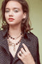 Expresso Double Chain Necklace With Pearls