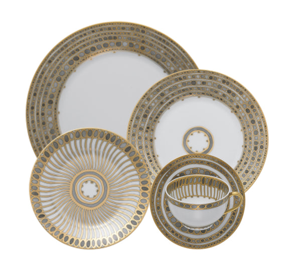 SYRACUSE TAUPE 5 PIECE PLACE SETTING