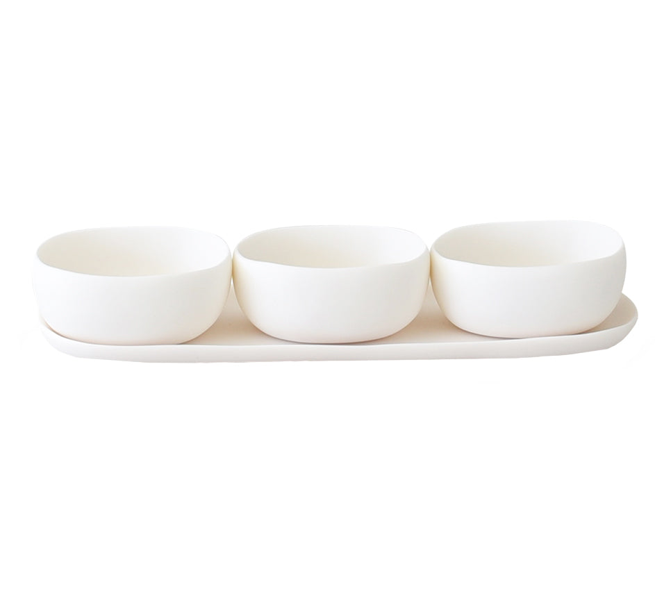 Trio Of Bowls On Dish Set (Available in 2 Colors)
