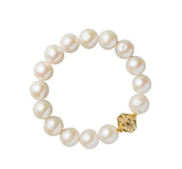 White Potato Pearl Bracelet