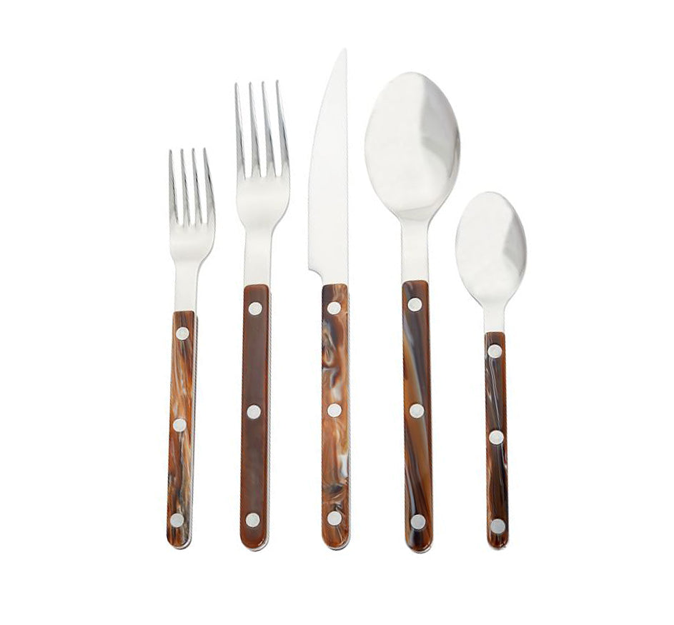 Bistrot 5 Piece Flatware (Available in 3 Colors)