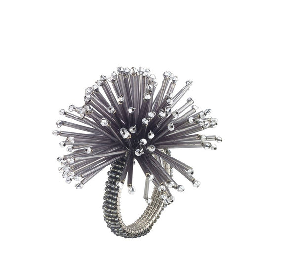 Silver Urchin Napkin Rings (Set of 4)