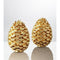 Pine Cone Salt & Pepper Shakers in Gold