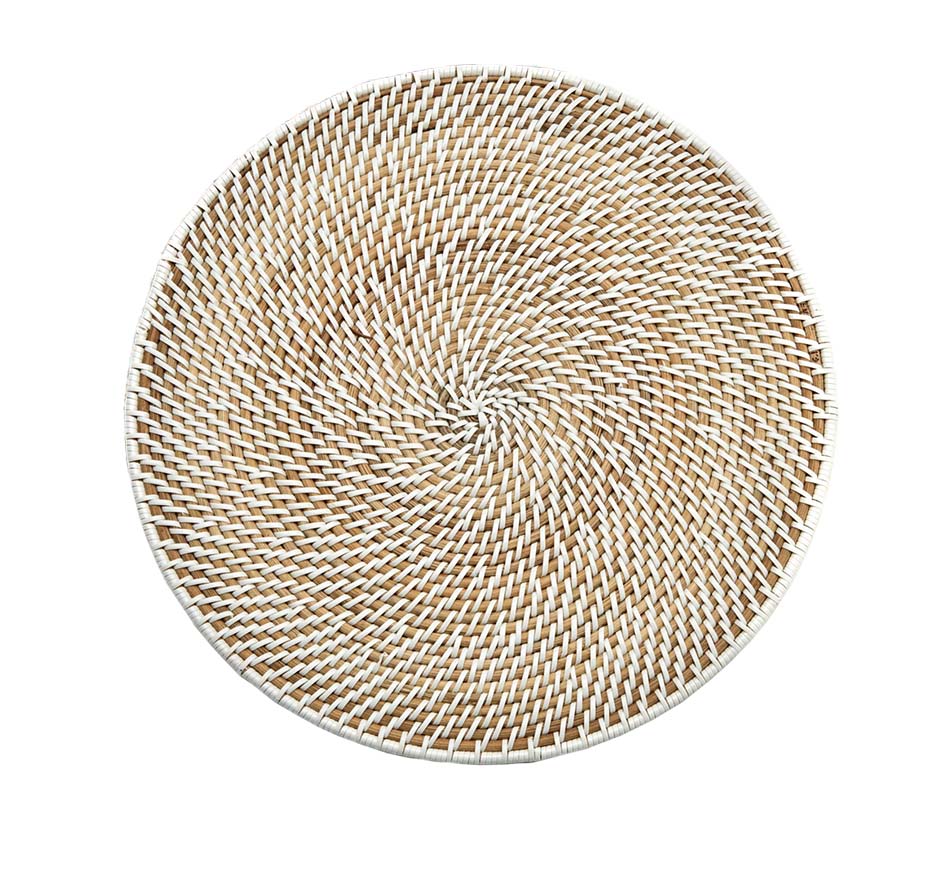 Calypso Rattan Placemat in White