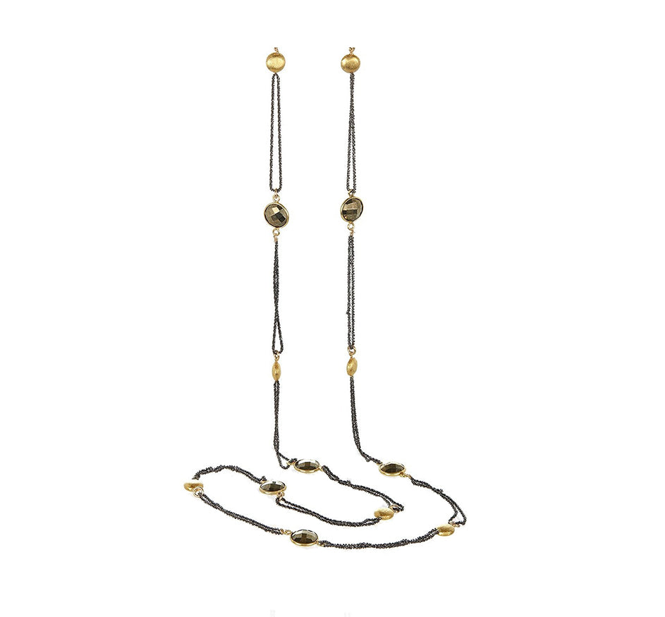 Pyrite Coin Necklace