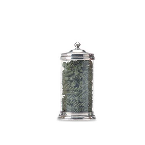 Pewter & Glass Large Canister